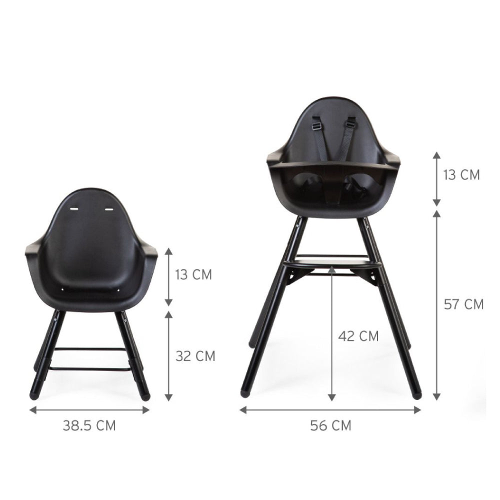 Scaun de masa reglabil in inaltime Childhome Evolu 2 Negru