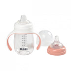 Biberon de invatare Beaba 2 in 1 din Tritan 210 ml