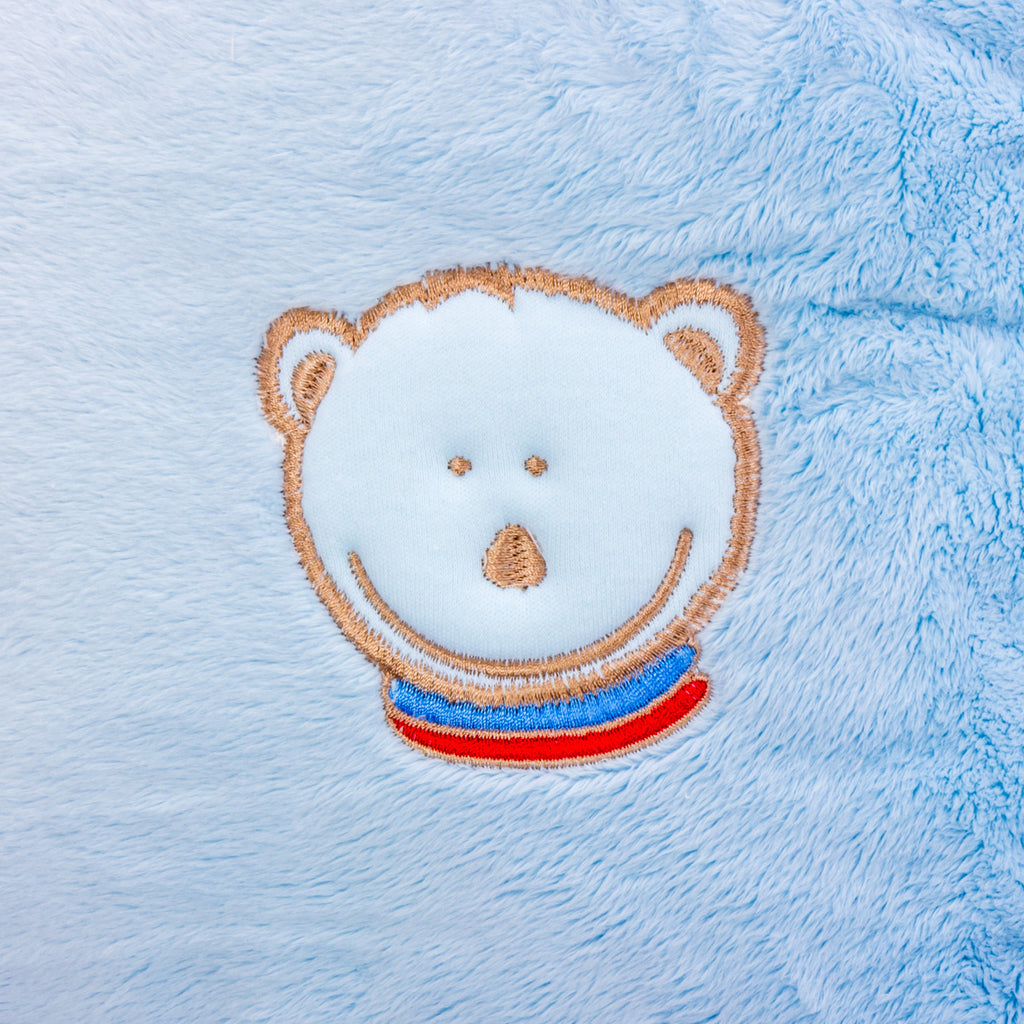 Husă blănită pentru pernă de alăptare Fiki Miki Mis Mat 72 cm, bleu