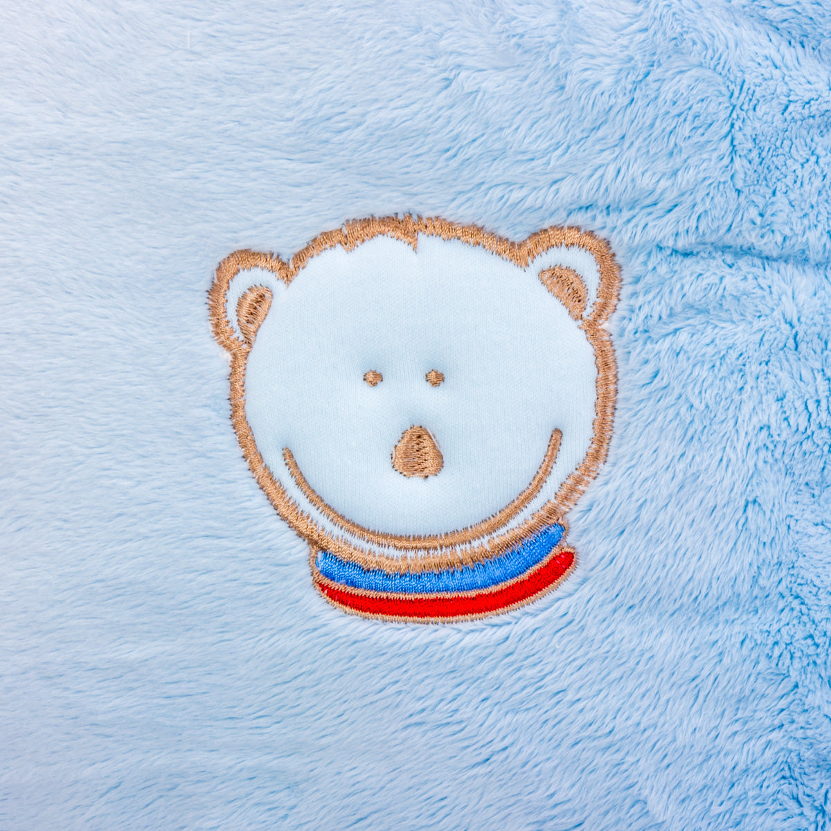 Husă blănită pentru pernă de alăptare Fiki Miki Mis Mat 72 cm, bleu