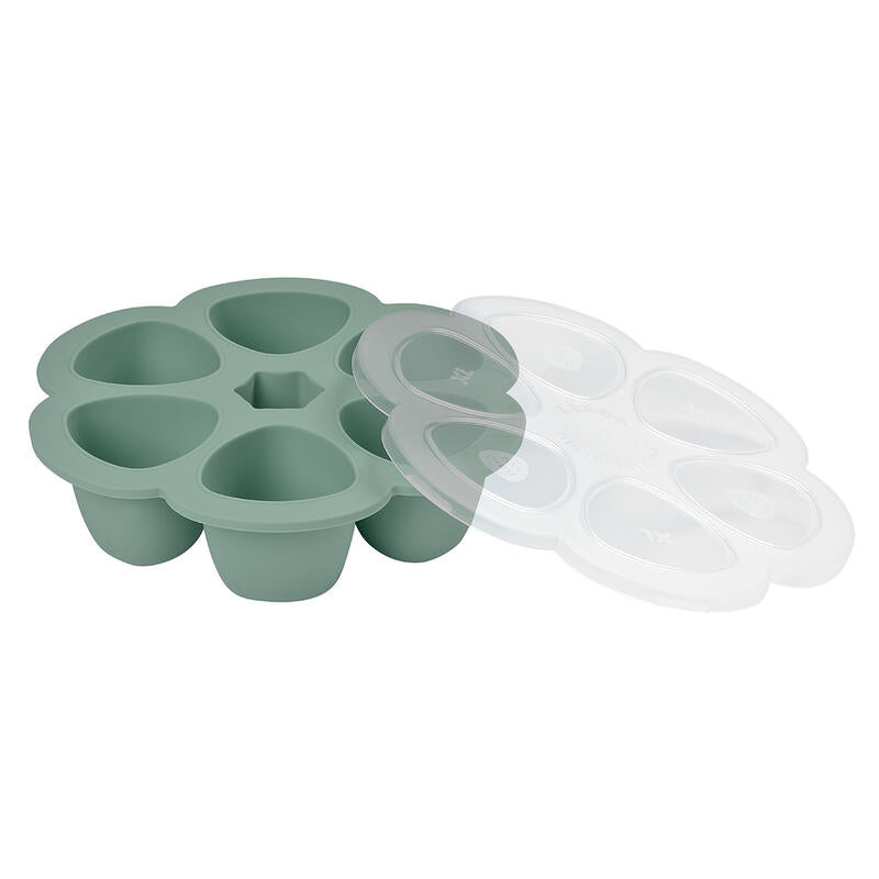 Recipient ermetic din silicon multiportii Beaba 6 x 150 ml