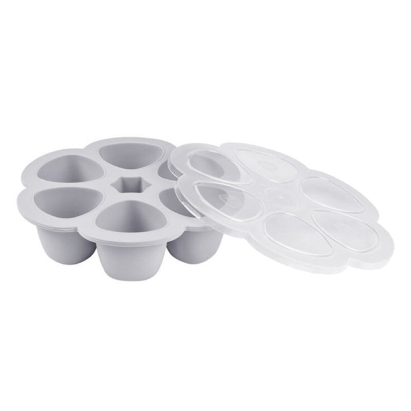 Recipient ermetic din silicon multiportii Beaba 6 x 90 ml