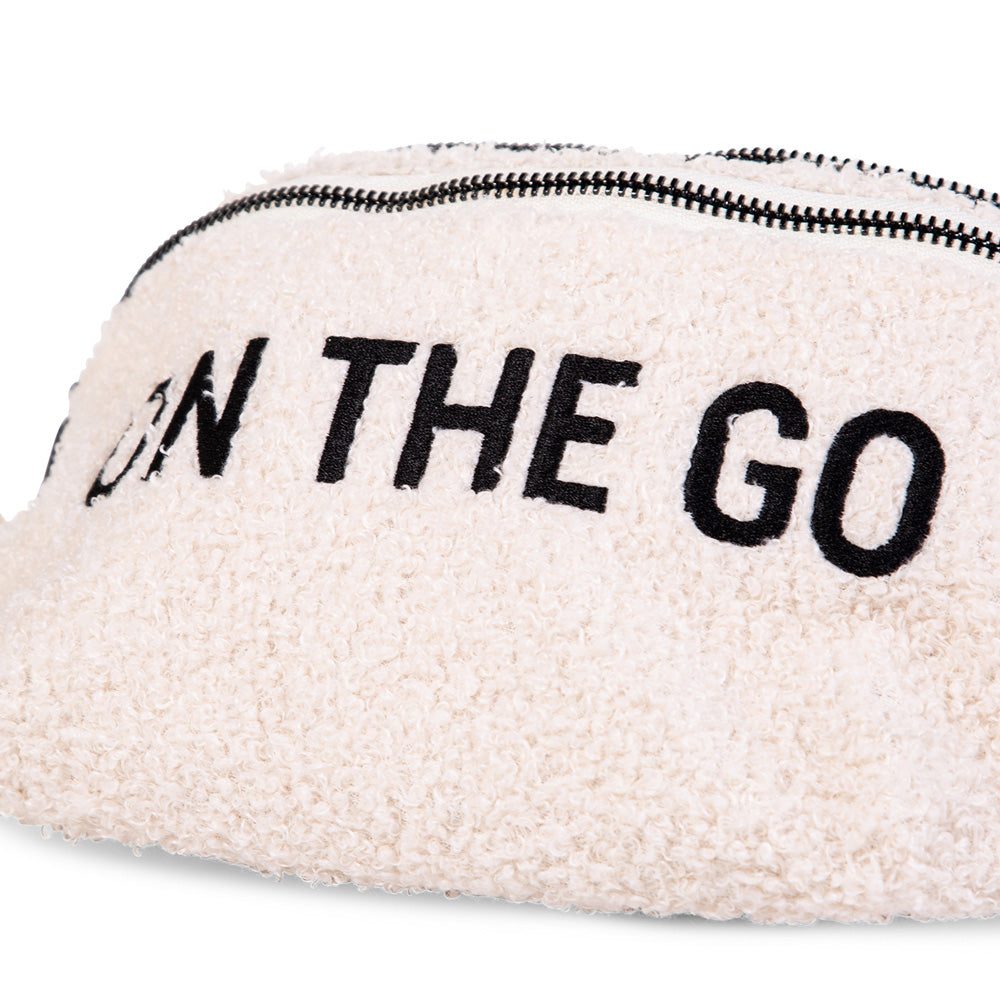 Geanta Childhome Banana On The Go Teddy Alb