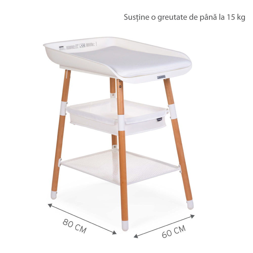 Masuta de infasat Childhome Evolux Natural Alb