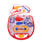 Set doctor Eddy Toys 8 piese cu foarfeca trusa medicala de jucarie