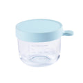 Recipient ermetic din sticla Beaba 150 ml Bleu