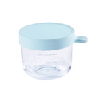 Recipient ermetic din sticla Beaba 150 ml Bleu