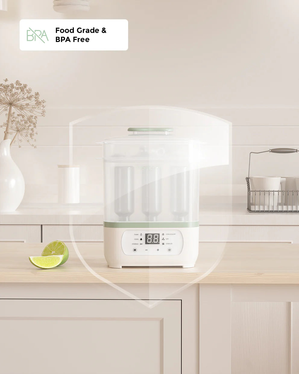 Sterilizator si uscator de biberoane Momcozy 8 in 1