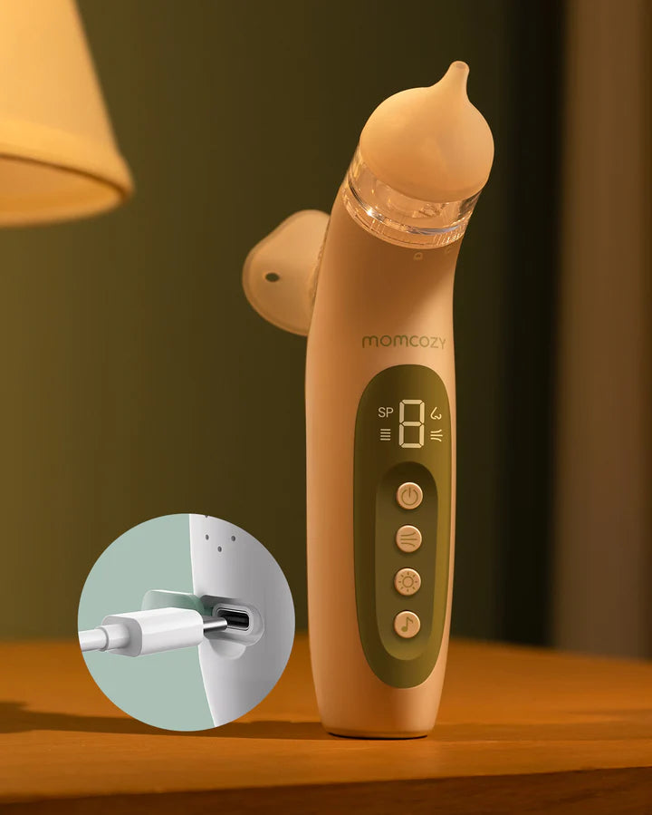 Aspirator nazal electric Momcozy BreezyClear cu spray salin
