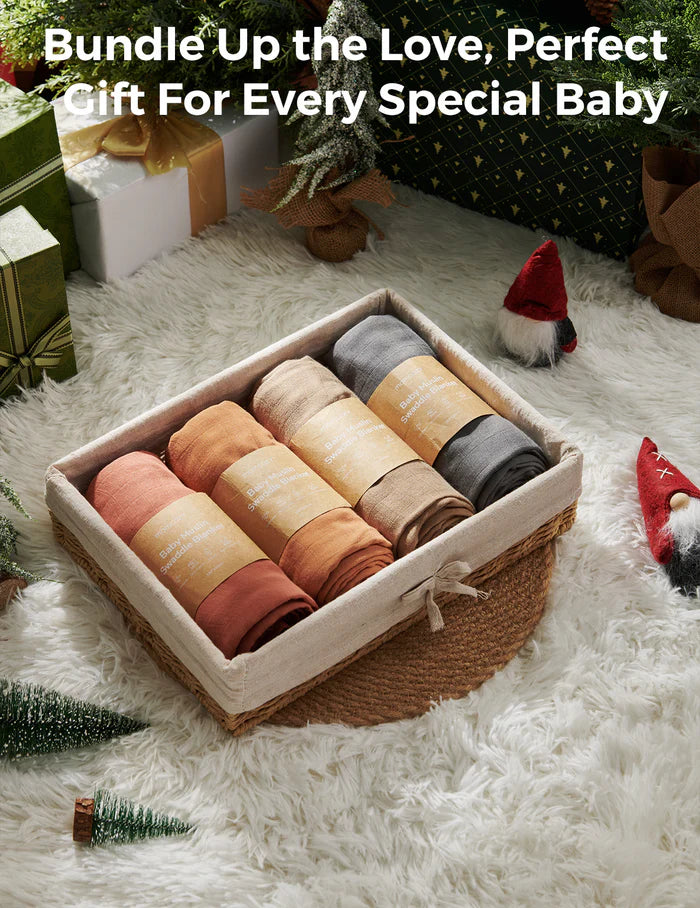 Set 4 Museline Bambus si Bumbac Momcozy 120x120