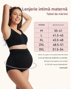 Chiloti maternitate Momcozy - talie inalta suport abdominal