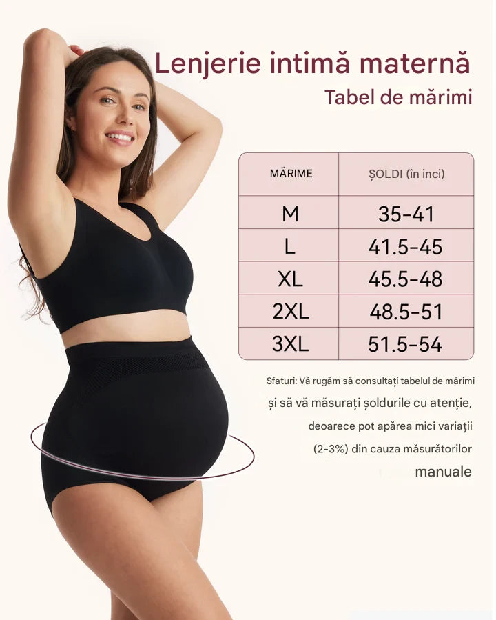 Chiloti maternitate Momcozy - talie inalta suport abdominal
