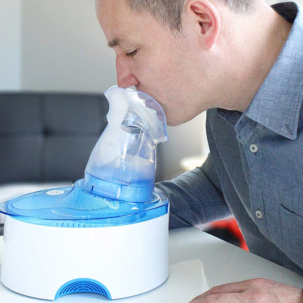 Crane EE-5202 umidificator inhalator 2 in 1 design ergonomic alb