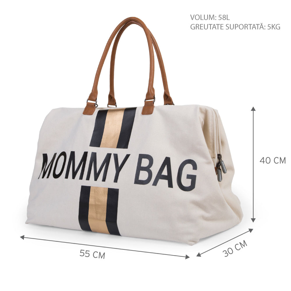 Geanta de infasat Childhome Mommy Bag Ivoire