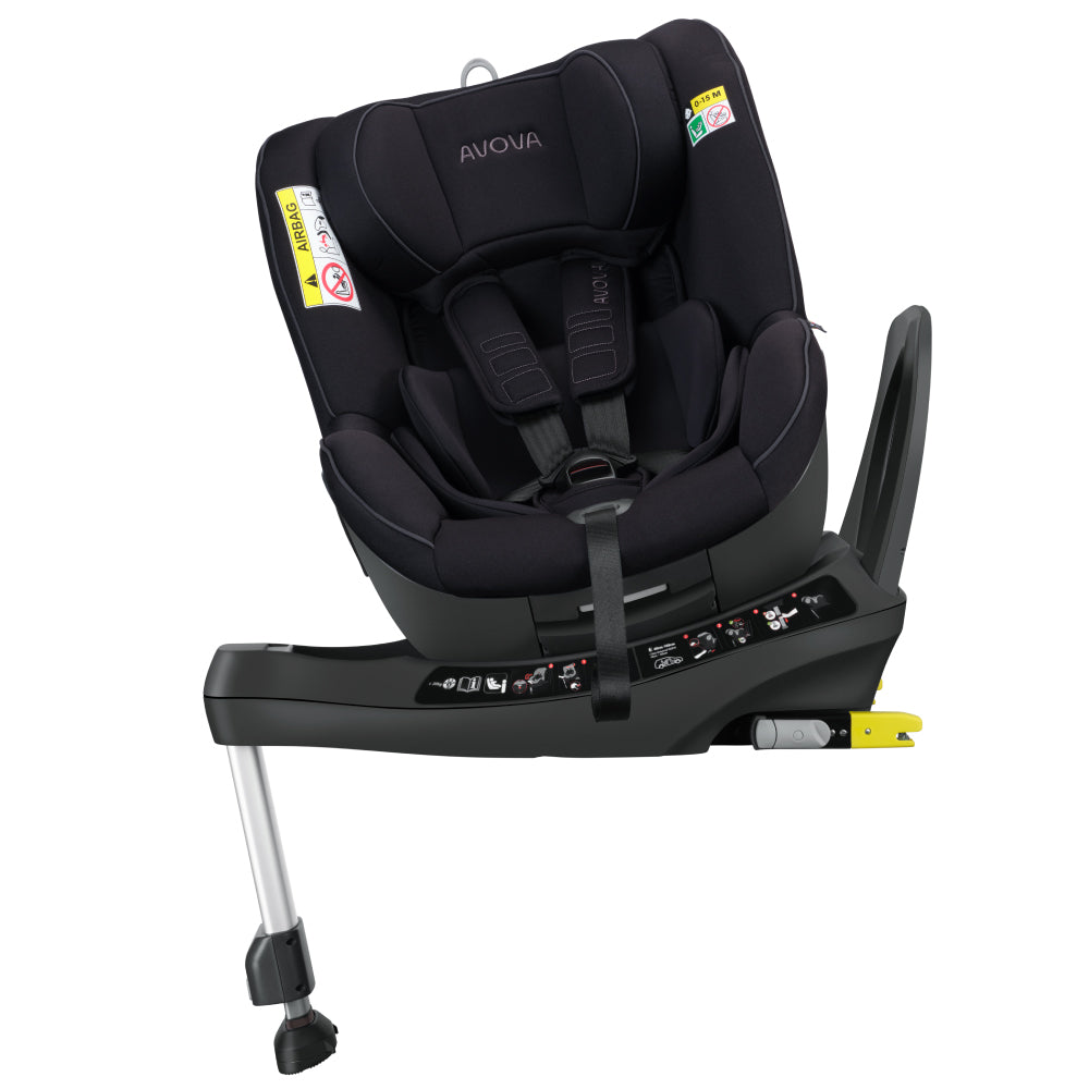 Scaun auto Avova Sperber-Fix 61 Pearl Black – vedere din unghi lateral