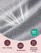 Perna pentru gravide Momcozy Forma W, Gri