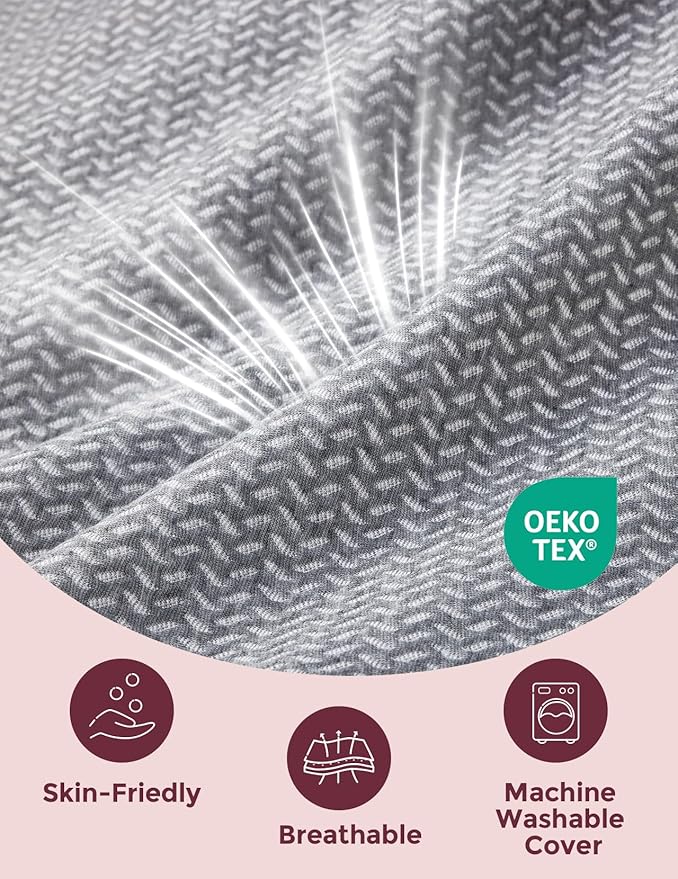 Perna pentru gravide Momcozy Forma W, Gri