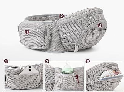 Marsupiu hip seat Momcozy 2 in 1