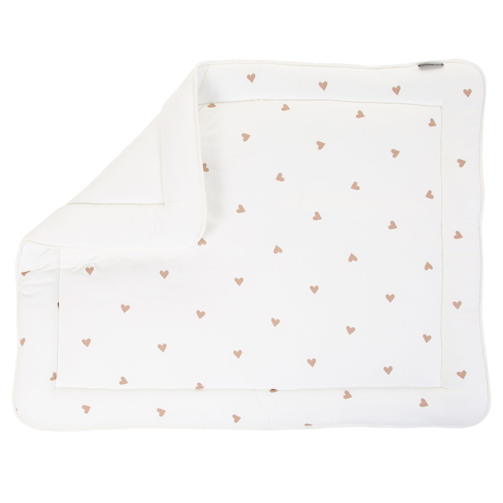 Salteluta de joaca Childhome 75x95 cm Jerse Muselina, Inimioare