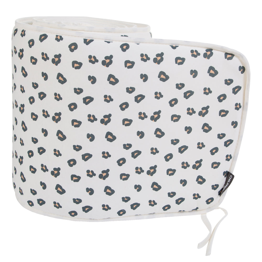 Protectie patut Childhome 35x340 cm Jerse, Leopard