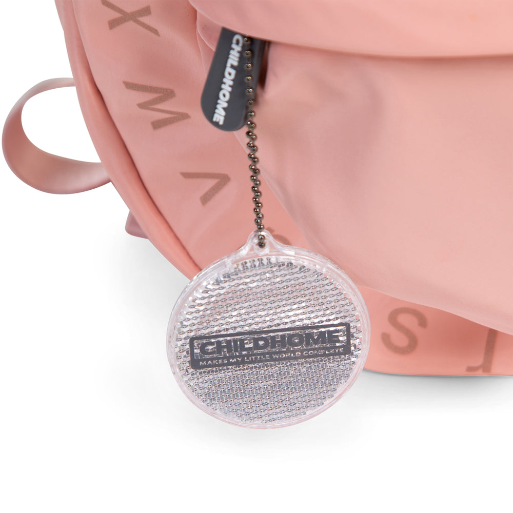 Ghiozdan Școlar Childhome ABC 29x12x38cm Roz cu Compartiment Tabletă