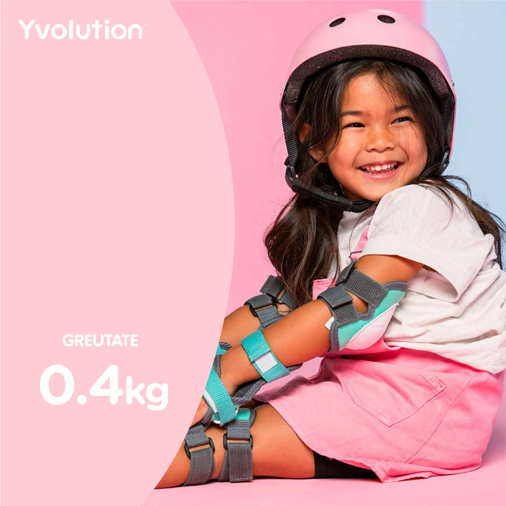 Casca protectie Yvolution 44-52 cm Pink