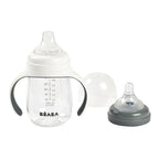 Biberon de invatare Beaba 2 in 1 din Tritan 210 ml