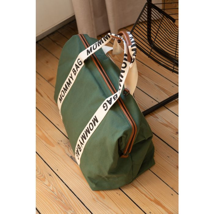 Geanta de infasat Childhome Mommy Bag Signature Verde
