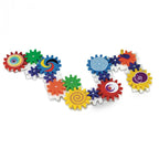 Set roti dintate Quercetti Kaleido Gears – aranjament curbat cu roți dințate colorate