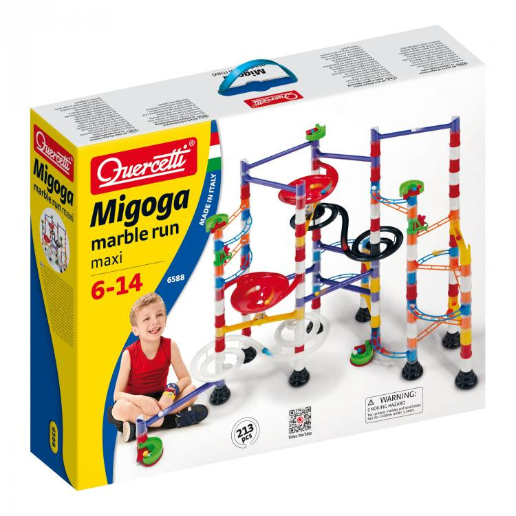 Pista cu bile Quercetti Migoga Super Marble Run Maxi – cutia pistei cu bile