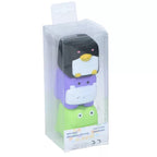 Set 3 jucarii de baie Eddy Toys Pinguin Hipopotam Broscuta cuburi din cauciuc