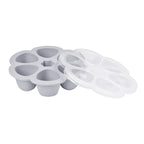 Recipient ermetic din silicon multiportii Beaba 6 x 150 ml