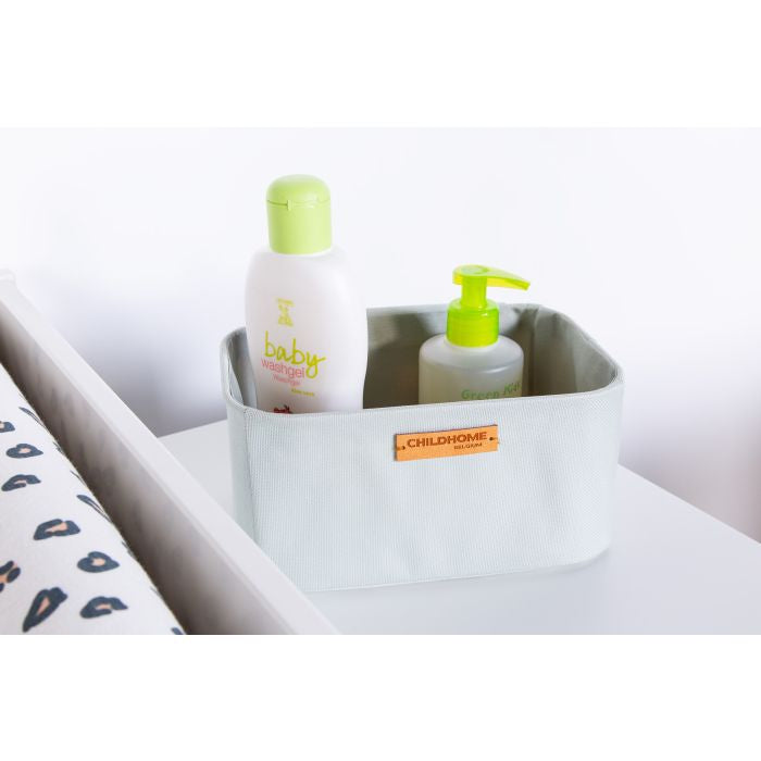 Set 3 cosuri depozitare Childhome 21x14x10 cm 14x10x10 cm Gri