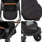 Carucior Graco Near2Me Elite Noir cu parte sport reversibila