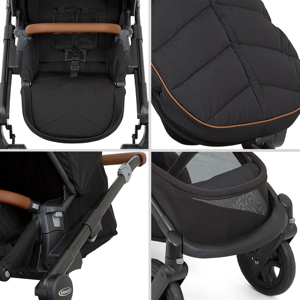 Carucior Graco Near2Me Elite Noir cu parte sport reversibila
