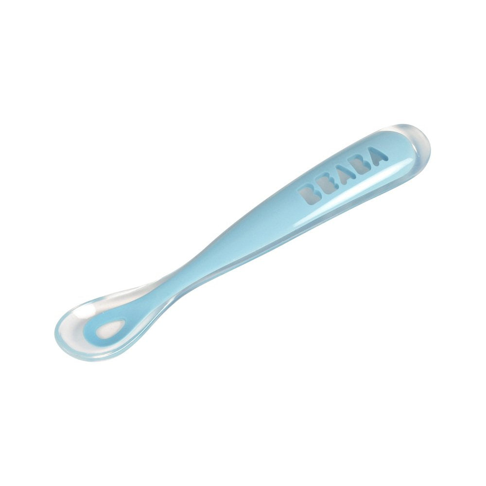 Lingurita Silicon BPA Free Beaba - Bleu