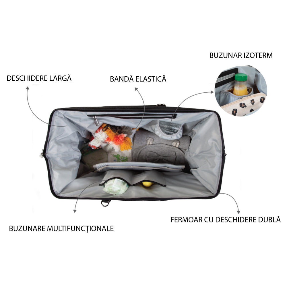 Geanta de infasat Childhome Daddy Bag Negru