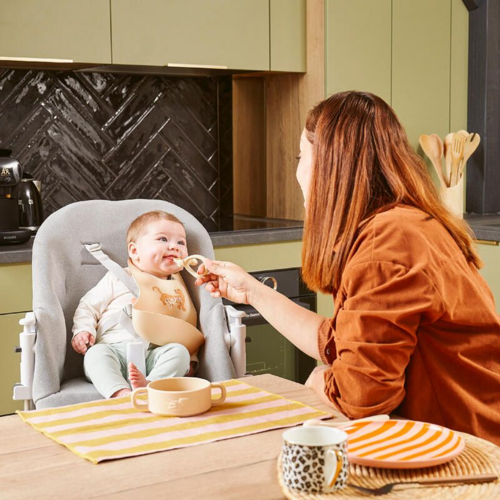 Lingurita bebe 2 in 1 din silicon Babymoov - imagine 5