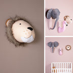 Decoratiune perete Childhome 15x28x36 cm, Leu