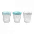 Set 3 recipiente din silicon Beaba 200 ml