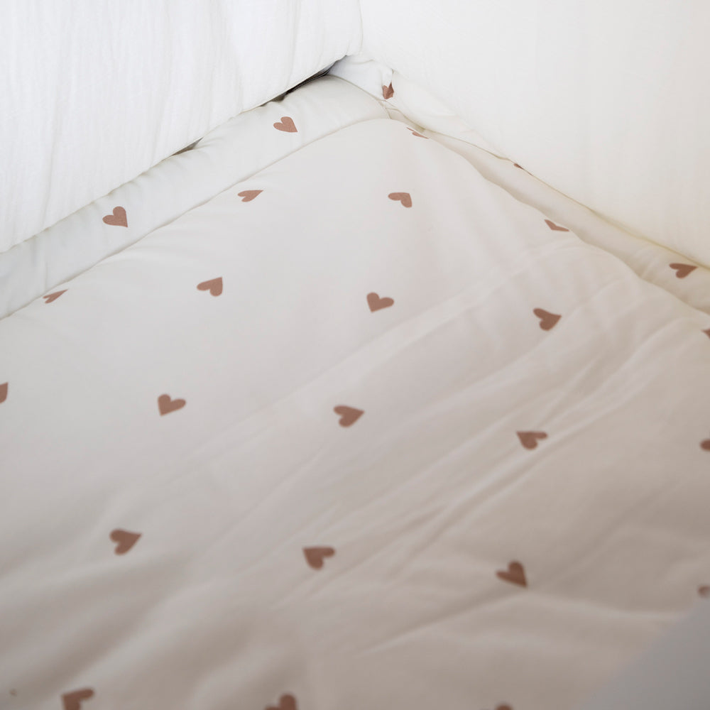 Salteluta de joaca Childhome 75x95 cm Jerse Muselina, Inimioare