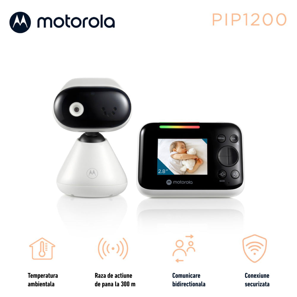 Video monitor digital Motorola PIP1200 ecran 2,8 inch cantece de leagan