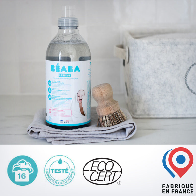 Detergent de rufe lichid Beaba Flori de Mar, 1 L 16 spalari, Certificat Ecocert