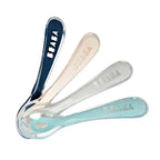 Set 4 Lingurițe Silicon Beaba +8 Luni - Design Ergonomic Drizzle