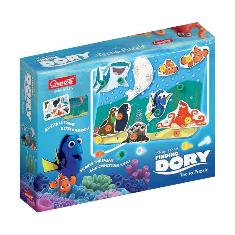 Puzzle constructie Quercetti Tecno Finding Dory – cutia Tecno Puzzle Finding Dory