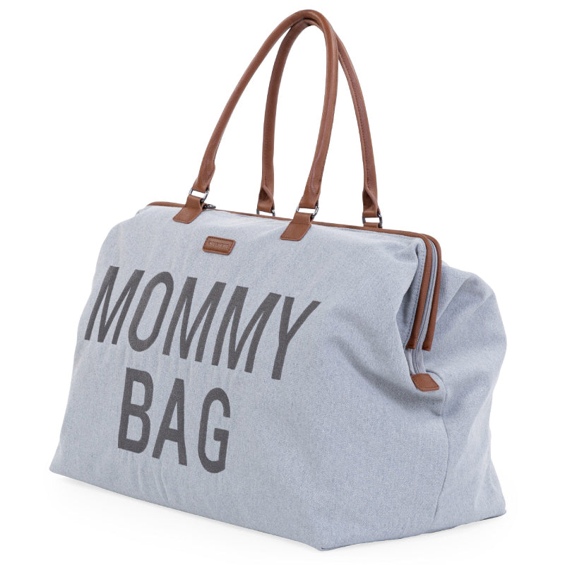 Geanta de infasat Childhome Mommy Bag Panza Oxford Gri