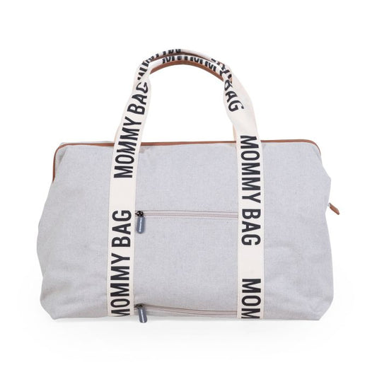 Geanta de infasat Childhome Mommy Bag Signature Alb