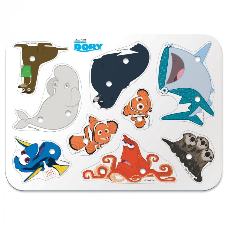 Puzzle constructie Quercetti Tecno Finding Dory – planșă cu personaje marine decupate