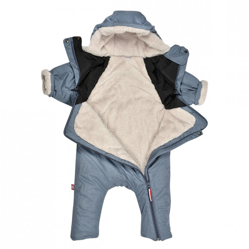 Combinezon Red Castle T-zip, 6-12 luni, bleu China - imagine 2