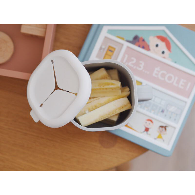 Recipient silicon pentru gustari Beaba Velvet Grey